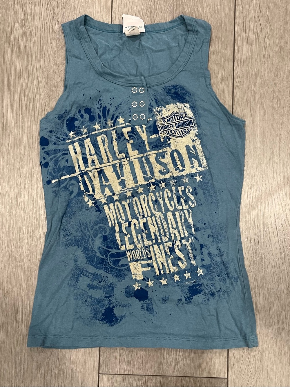 Harley-Davidson Blue Graphic Tank Top Women’s